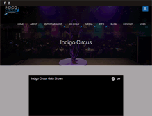 Tablet Screenshot of indigocircus.com